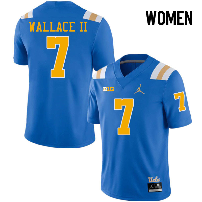 Women #7 K.J. Wallace II Big 10 Conference College Football Jerseys Stitched-Royal